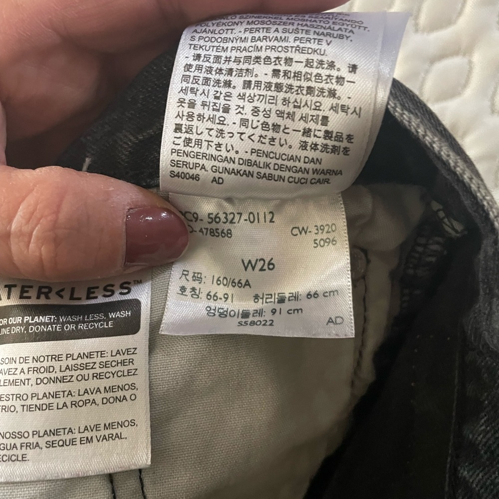 Black Levi’s shorts size 26